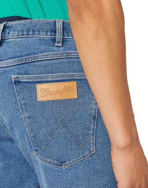 Wrangler 5 pocket JEANS SHORT - BLUE STONES